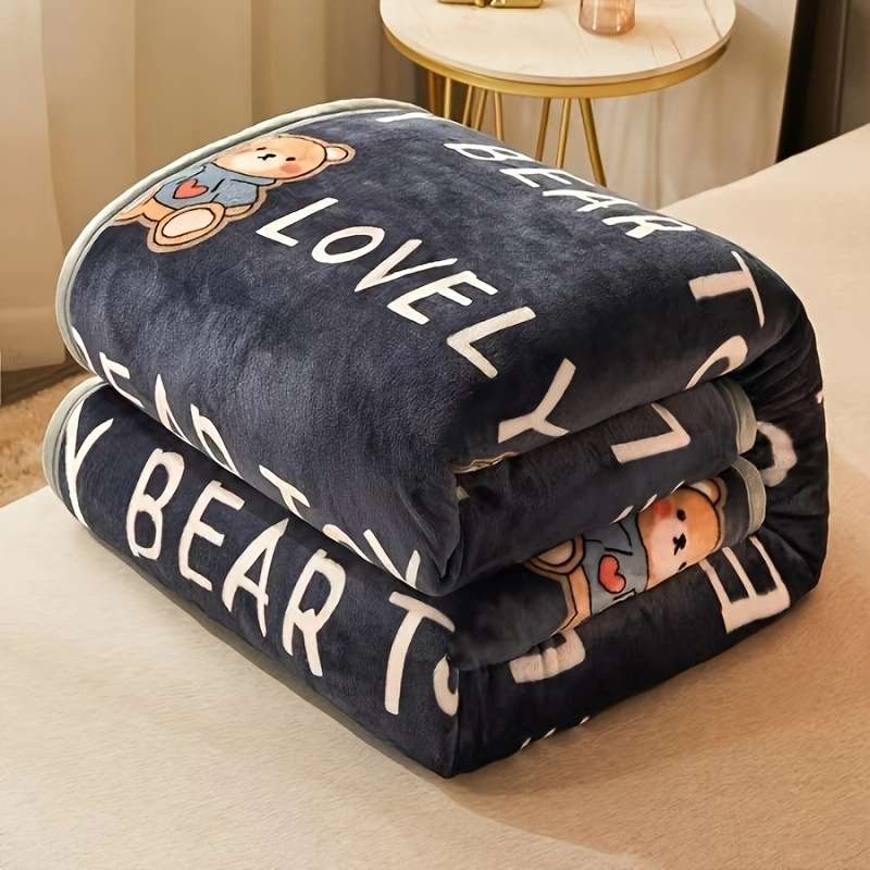 1ps Blanket Color Navy Blue size 120x200cm