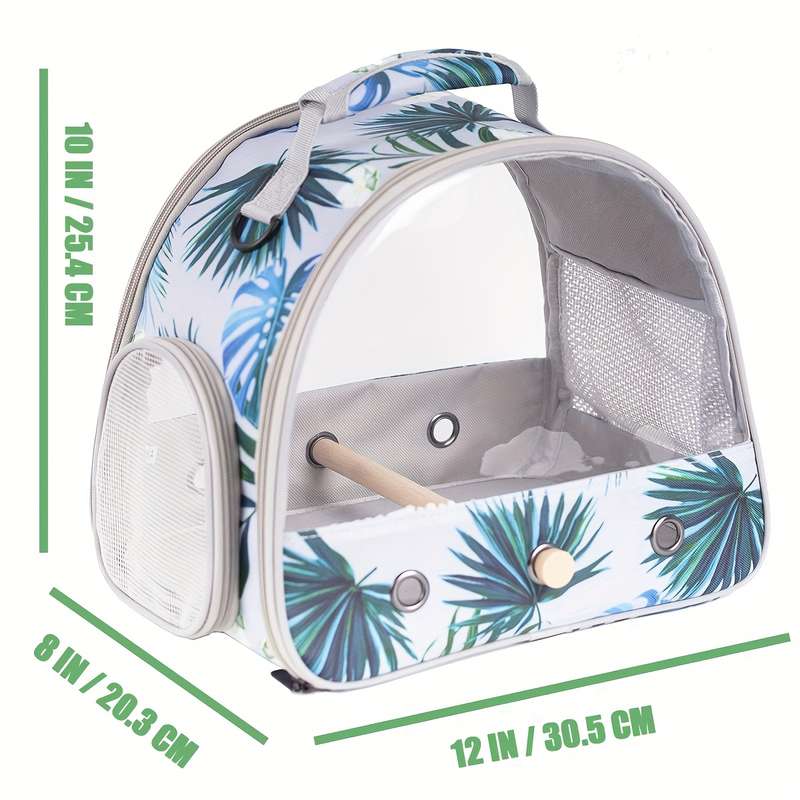 1pc Green Floral Pet Bag