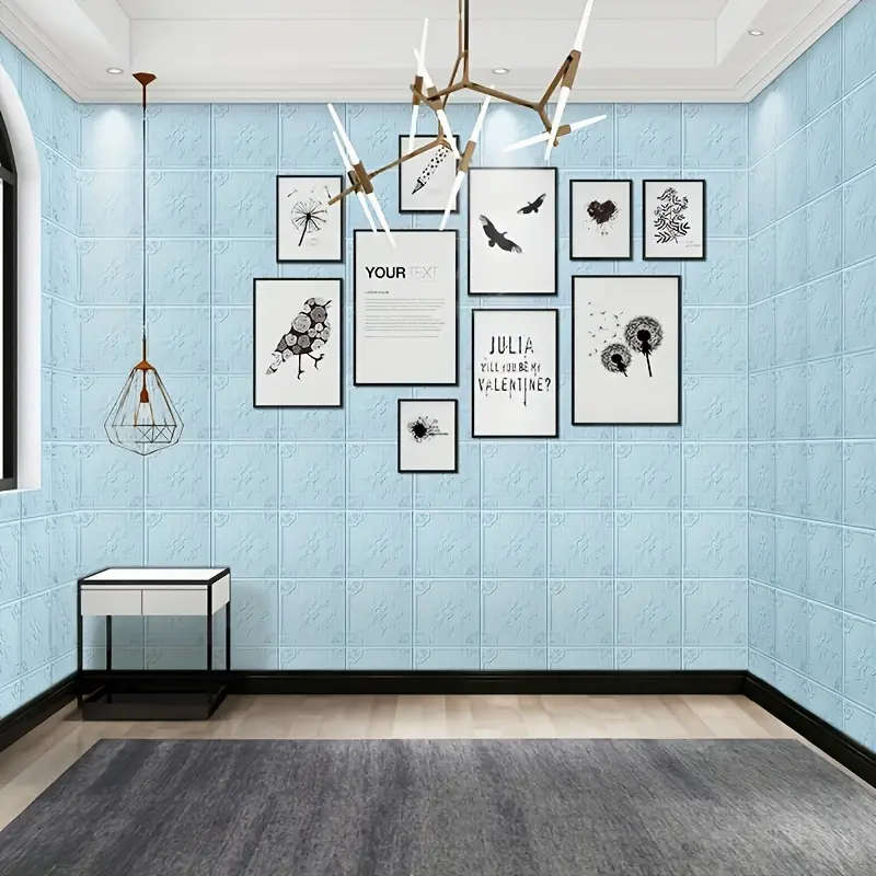 40pcs Elegant White 3D Floral and Geometric Pattern Wall Stickers