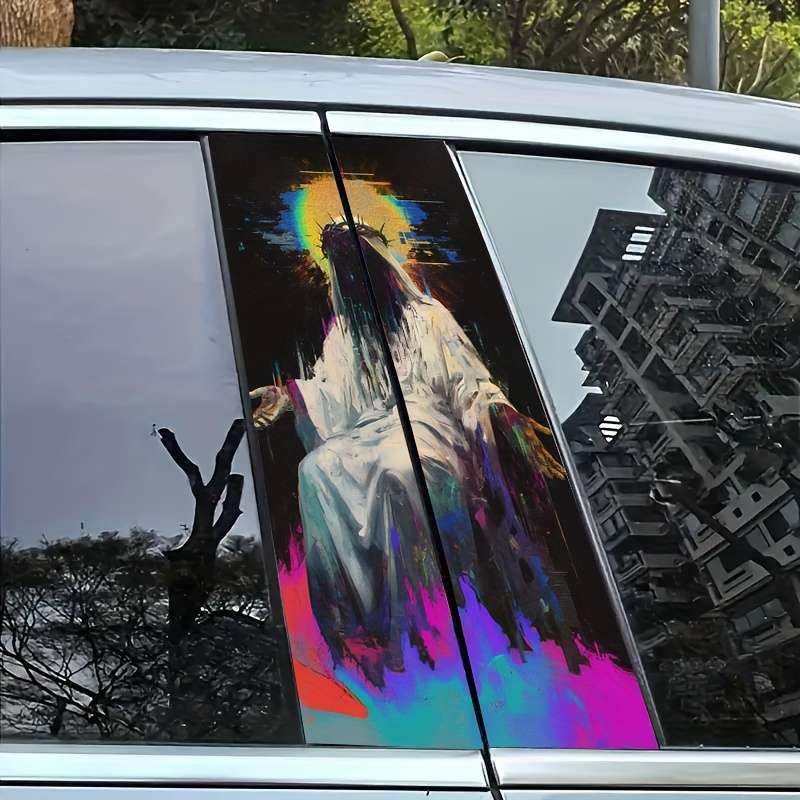 2pcs cartoon Jesus Christian Themed Stickers