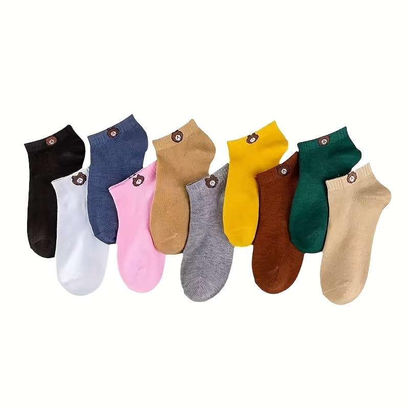 10 Pairs Colors Mixed One Size High Elastic Socks
