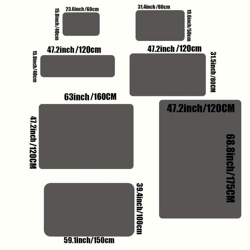 1Pc 19.6x31.4inch 50x80cm Floor Mat