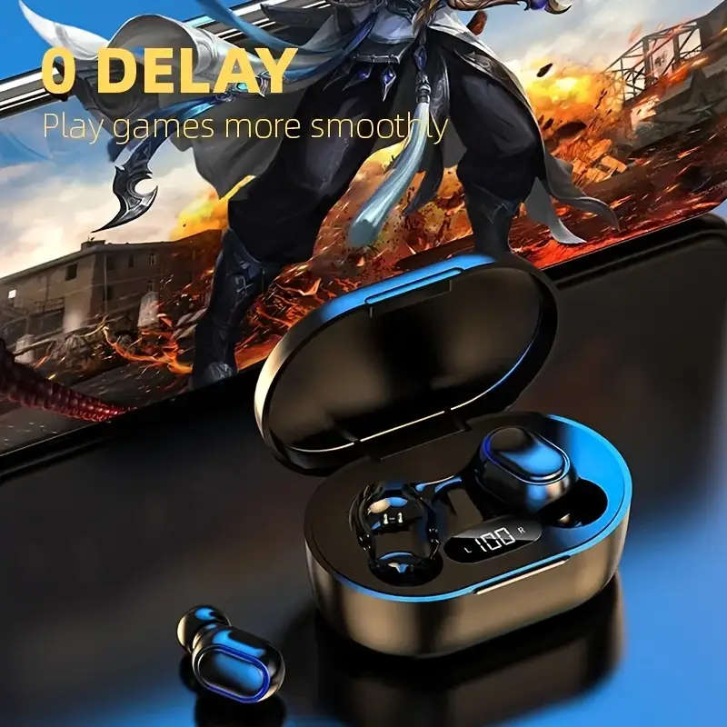 E7S Wireless Earbuds with LED Display Mic Wireless In-Ear Headphones for iPhone Xiaomi Voice Call No