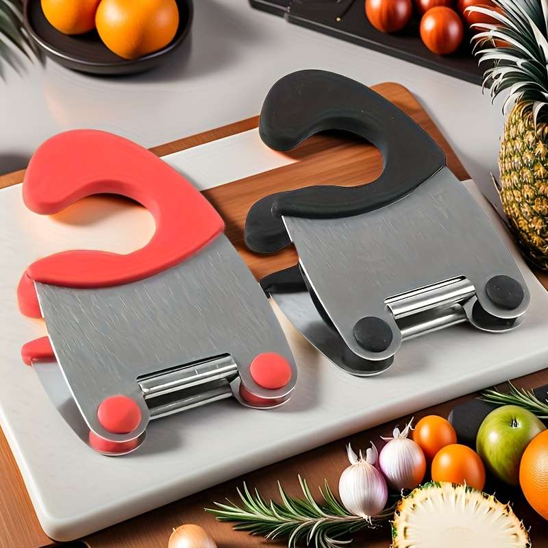 1pc Stainless Steel Kitchen Utensil Holder Classic Pot Side Clip Anti-Scald Spoon Rest Multifun