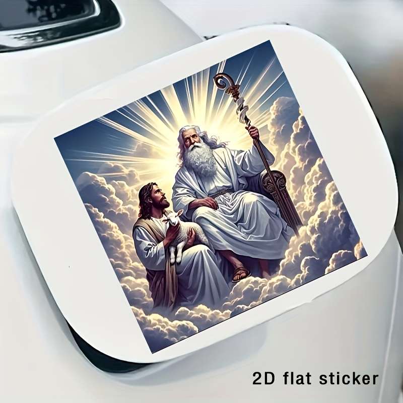 1pc 15.24cm Jesus Christian Themed Stickers