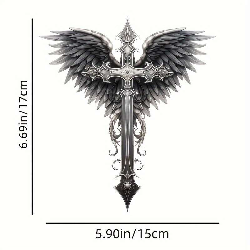 1pc 17cm  6.69inx15cm  5.9in Jesus Christian Themed Stickers