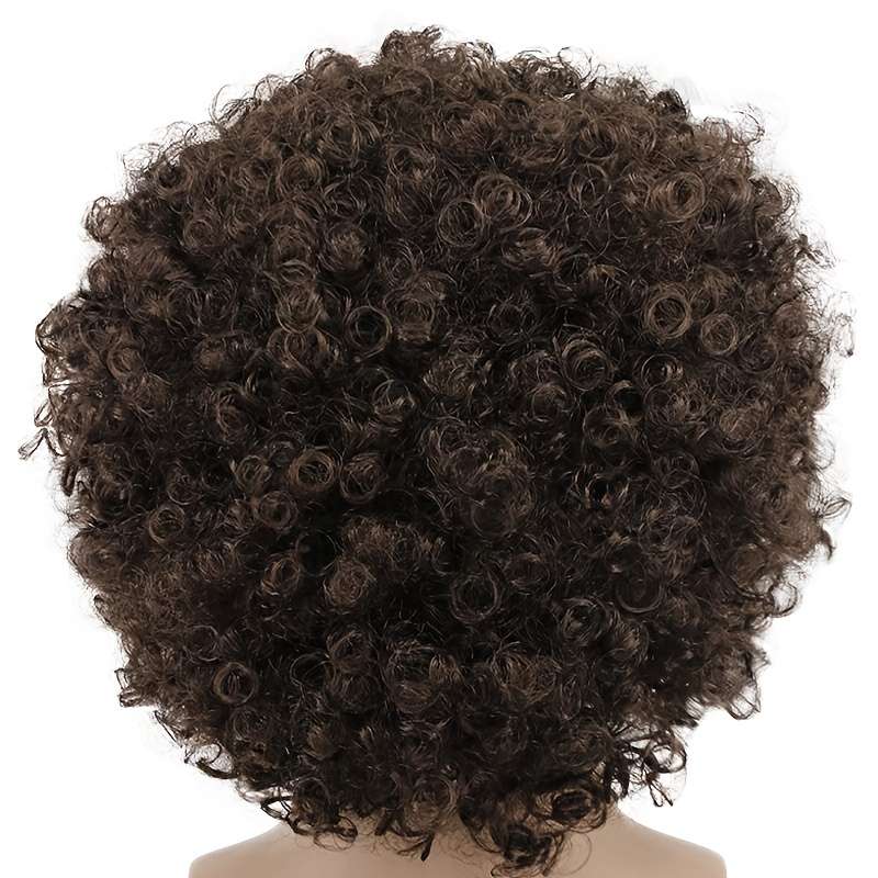 1Pc Coffee Color 10.16cm Fashion Design Wig