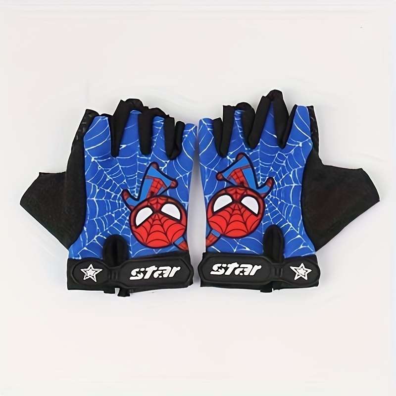 1 Pair Grey Outdoor Sports Gloves