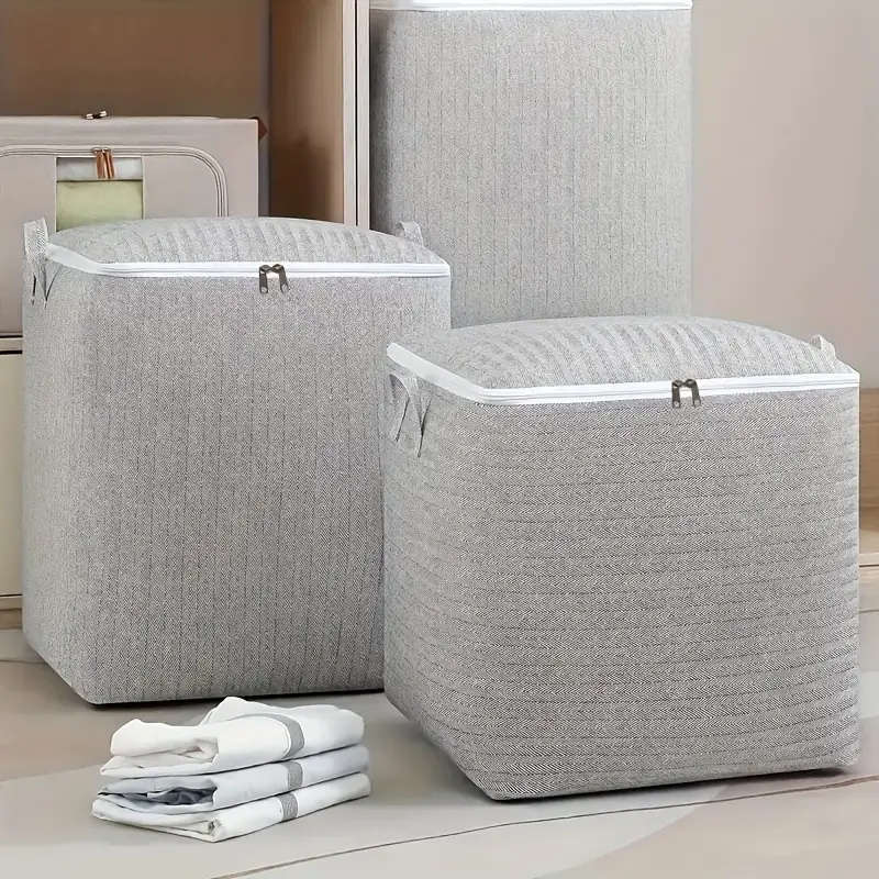Collapsible Zippered Storage Bag - Durable, washable storage bag