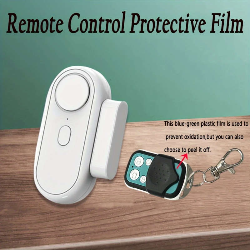 1pc Adjustable Volume Battery Operated Wireless Door And Window Alarms with Remote for Home Security