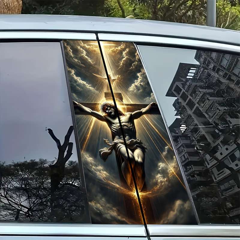 2pcs   Jesus Christian Themed Stickers