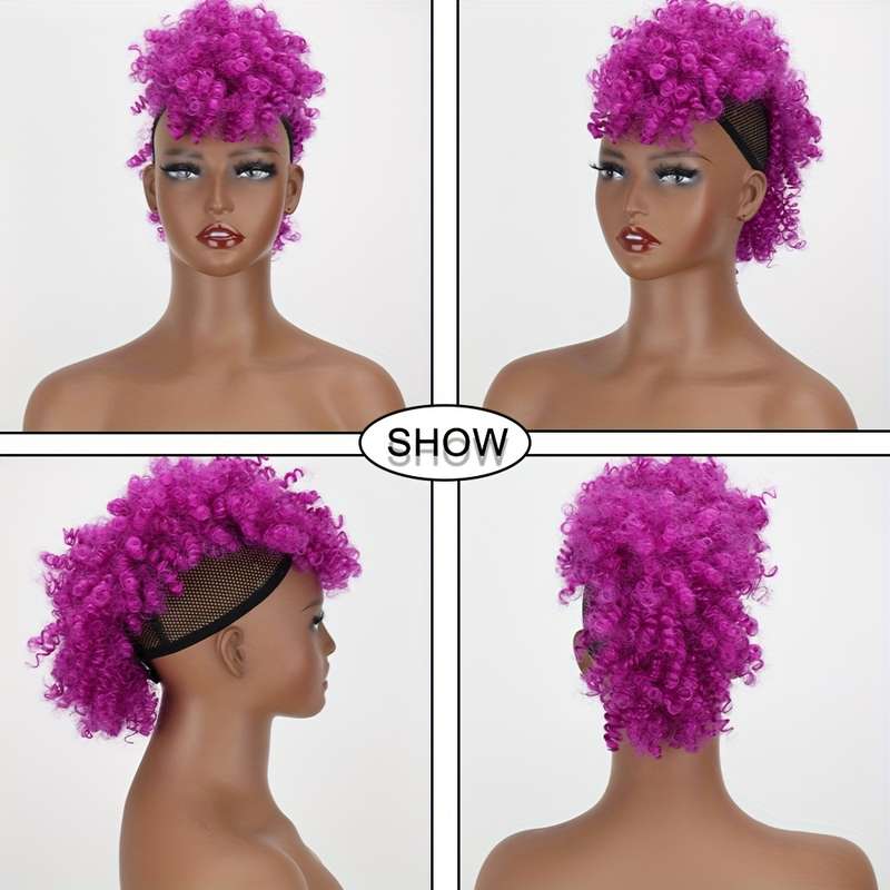1Pc Orange 40.64cm Fashion Design Wig