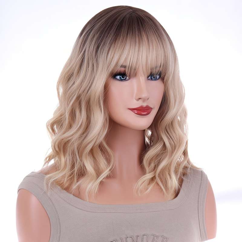 1Pc Linen 35.56cm Fashion Design Wig