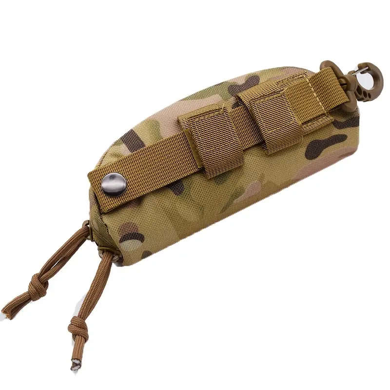 1pc Tactical Fashion Glasses Case for Outdoor Enthusiasts Durable Polyester Black Fit for Hunting  F
