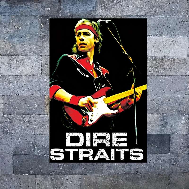 1pc  Frameless Dire Straits Sultans of Swing Music Canvas Poster Wall Art Vibrant Rock Band Pr