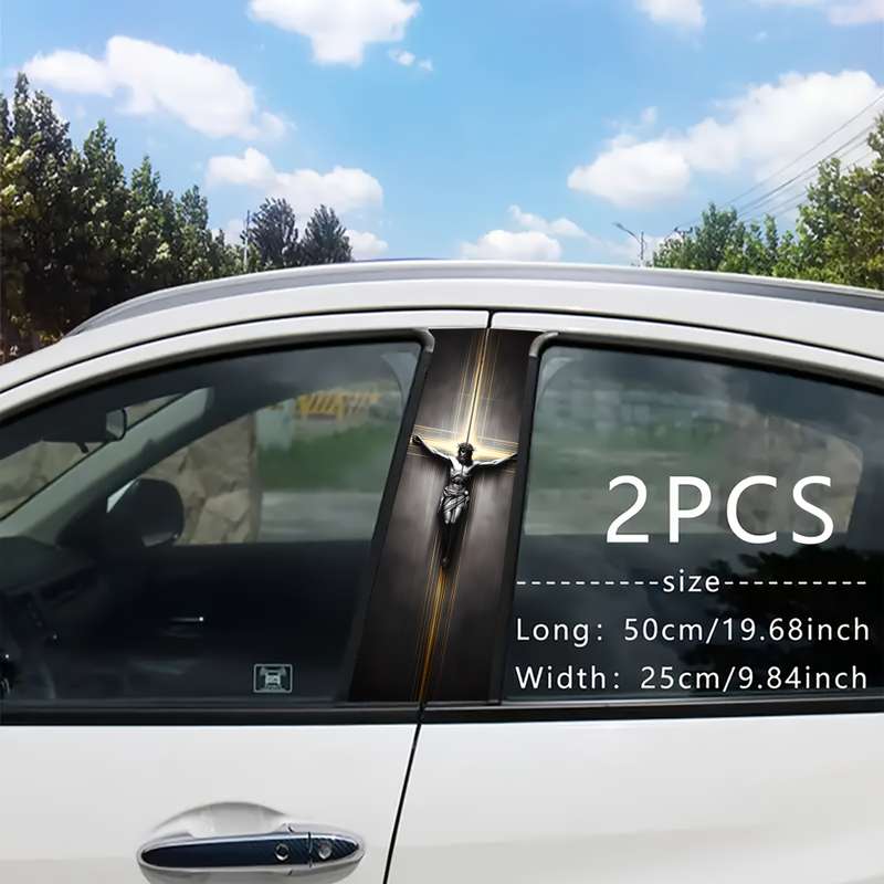2pcs 25cm50cm Jesus Christian Themed Stickers