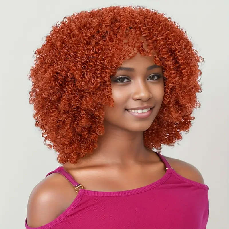 Women's Short Afro Curly Wig