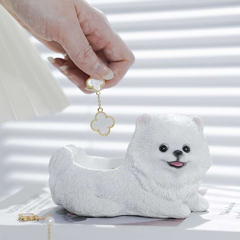 1pc Classic Resin Irregular Shape Animal Theme Dog Decorative Ashtray for Dog Lover
