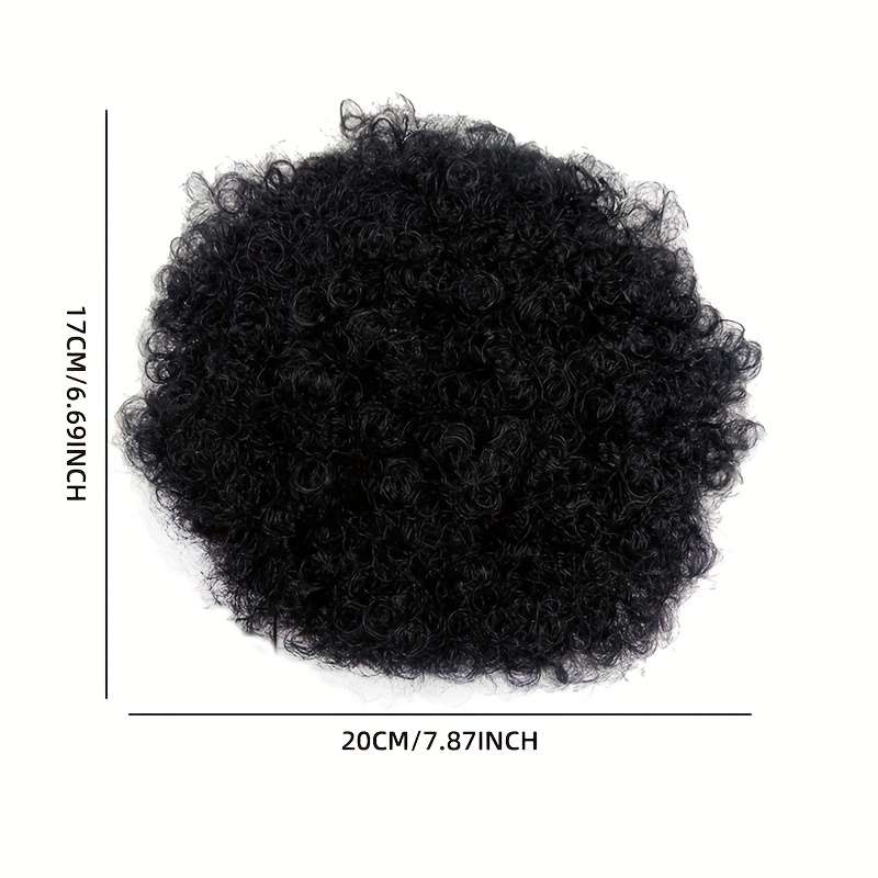 1Pc Black 10.16cm Fashion Design Wig