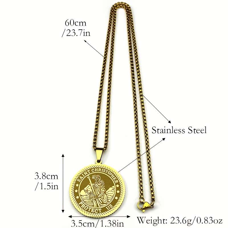 1 Piece Golden Jesus Theme Pendant