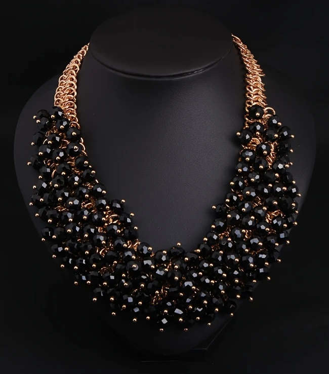 Vintage Bohemian Handmade Multi-layer Crystal Glass Necklace