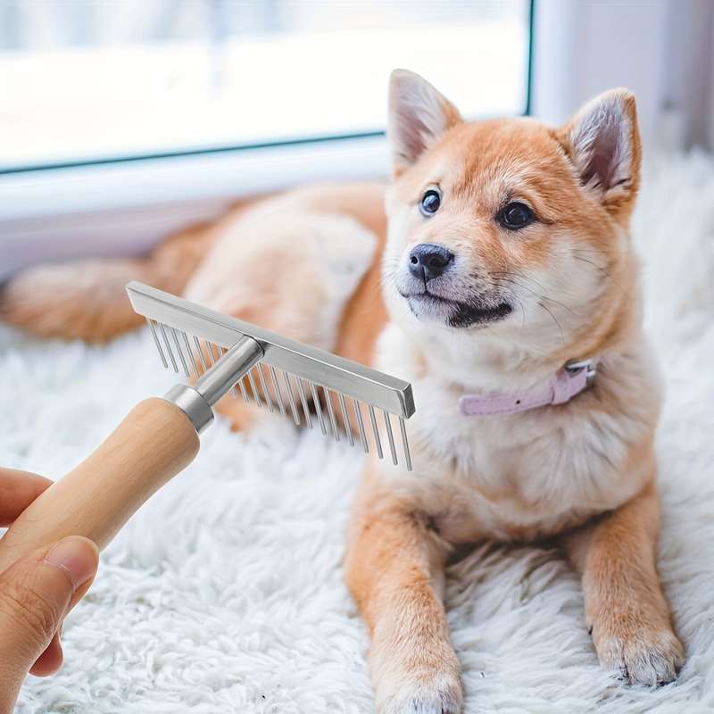 1pc Silvery Pet Comb