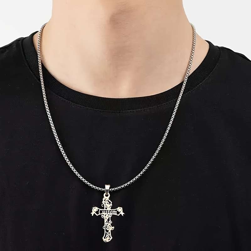 1 Piece Silvery Jesus Theme Pendant