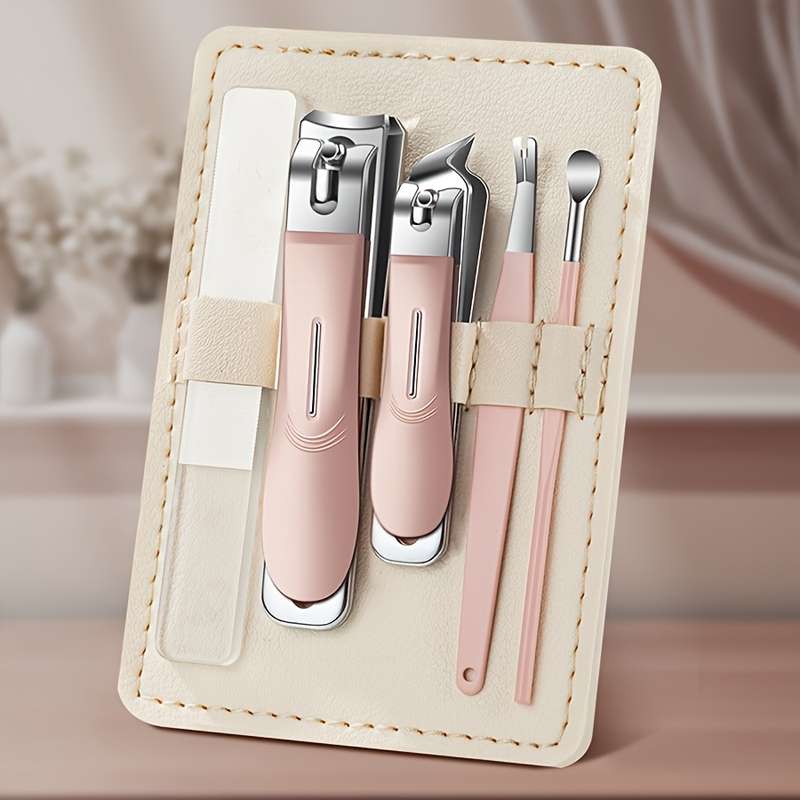 5pcs/Set Nail Clipper Set Nail Care Scissors Nail Clipper Trimmer Nail Art Tools with Portab