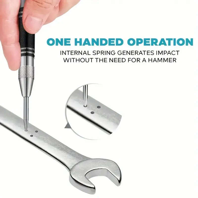 Automatic Center Punch With 2 Extra Bits