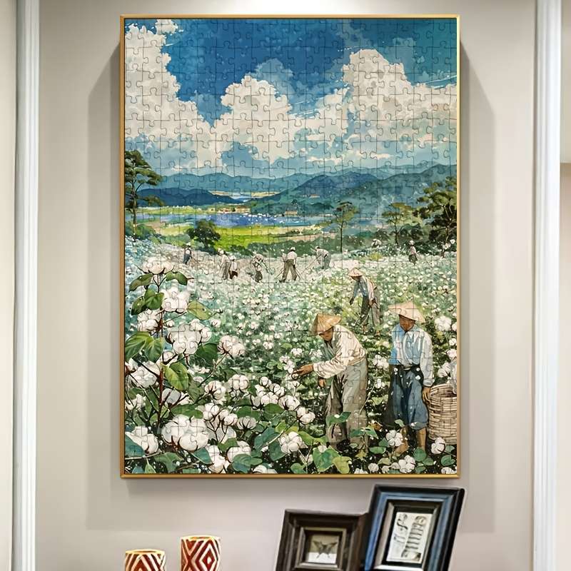 1000pcs Picking Scenery Puzzle for Adults Educational Art Paper Board Jigsaw Ideal
