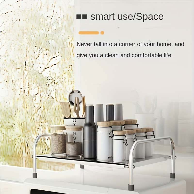 1pc Multifunctional Kitchen Storage Rack Stove Holder Induction Cooker Holder Countertop Sto