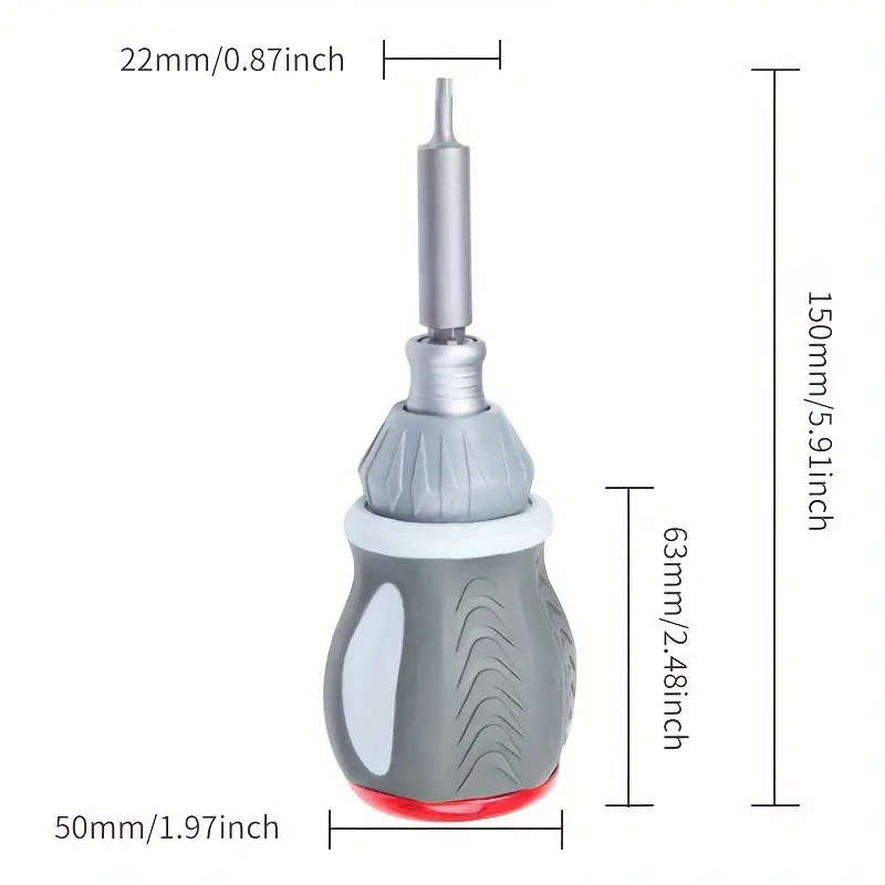 1 x Halloween Gift 8 in 1 Ratchet Multi-Function Screwdriver