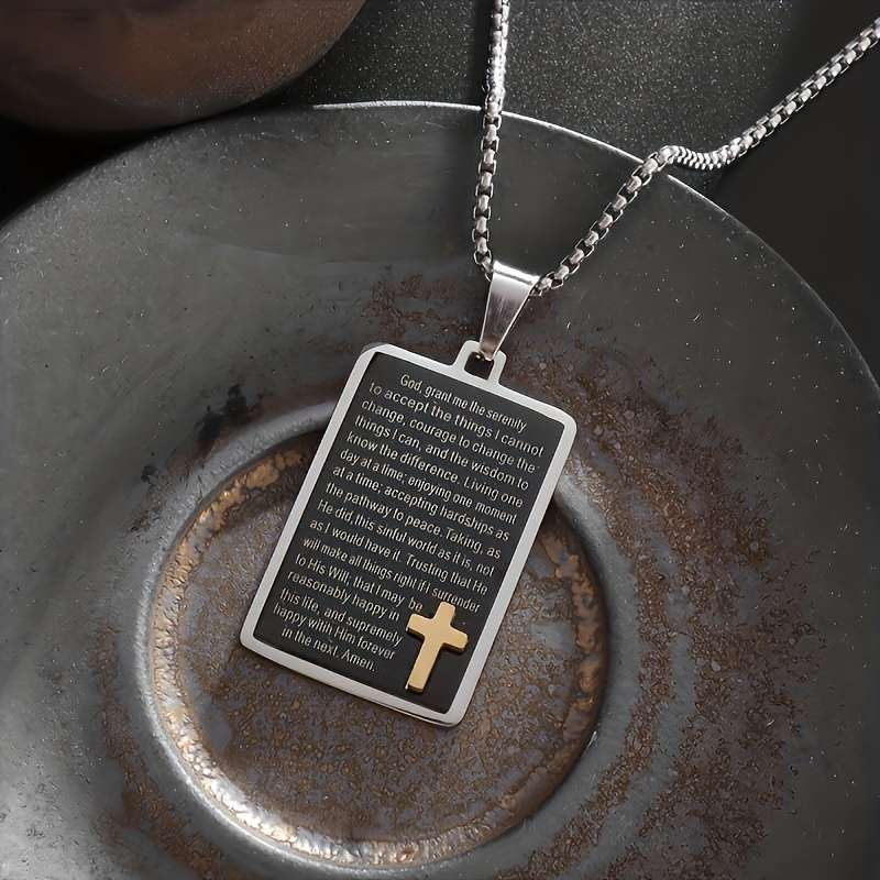 1 Piece Silvery Jesus Theme Pendant