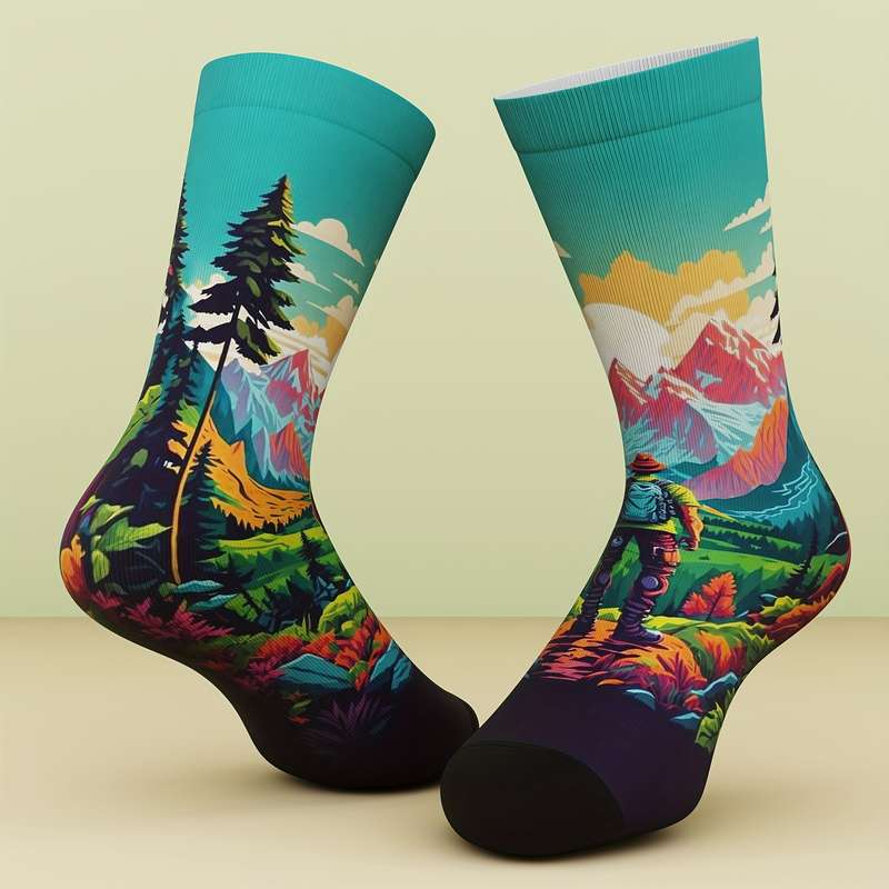 1 Pair Multicolor One Size Socks