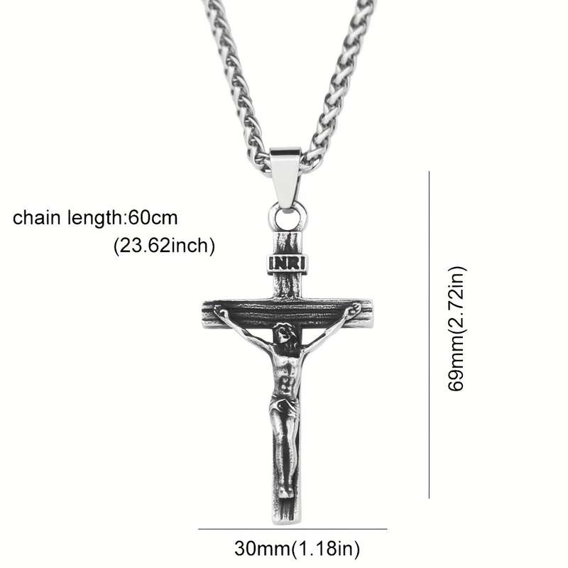 1 Piece 60cm Chain Add Pendant Jesus Theme Pendant