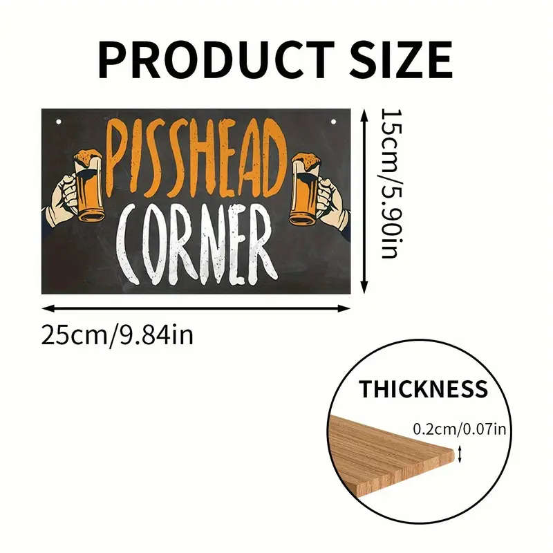 1pc Wooden Beer Party Sign Versatile Bar Decoration for Various Events Creative Pub Decor Accessory