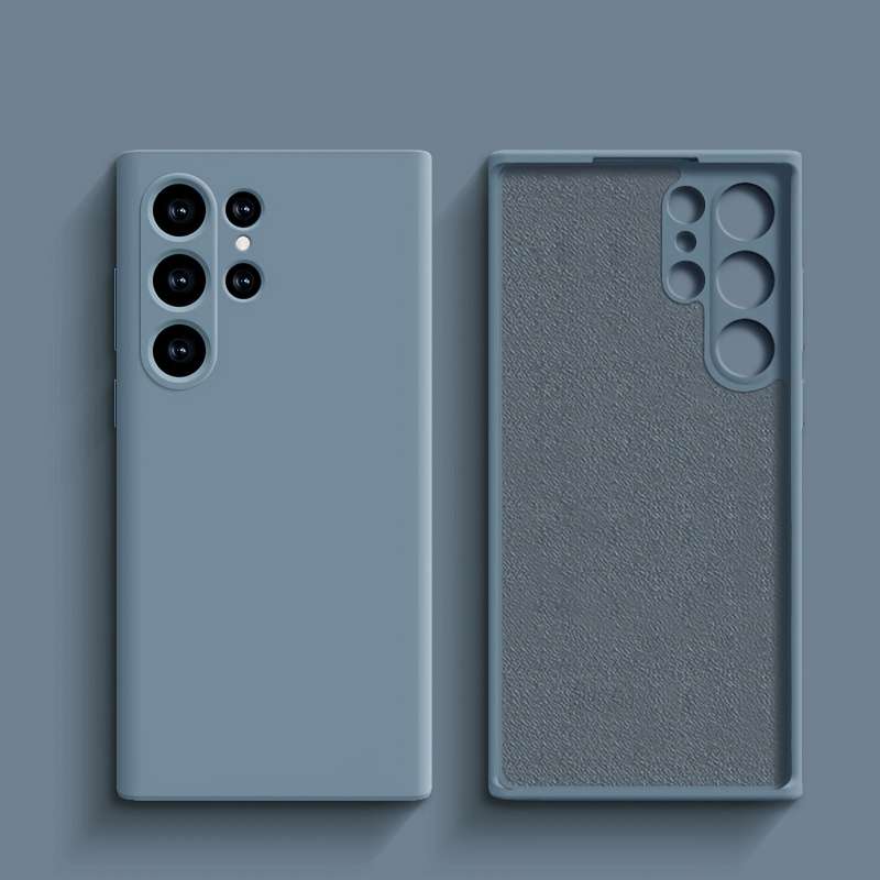 1pc Light Blue For Samsung Galaxy S25 Ultra Phone Cases