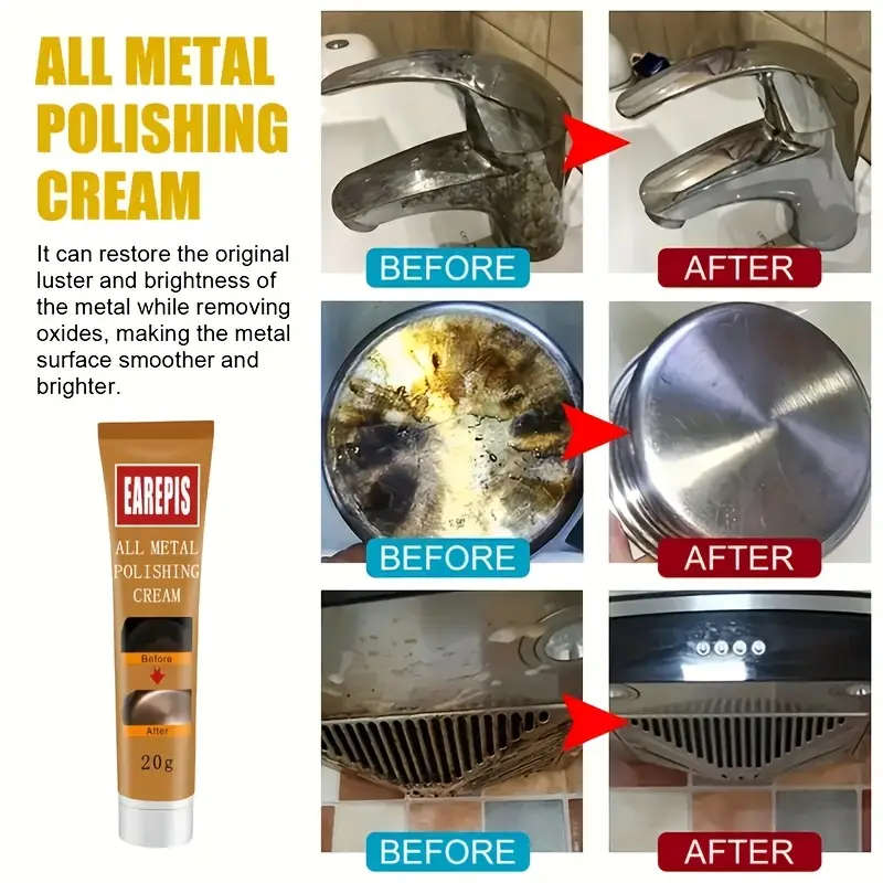 1pc All Metal Polishing Cream Quick Effective 20g for Outdoor Gun Cleaning Shining