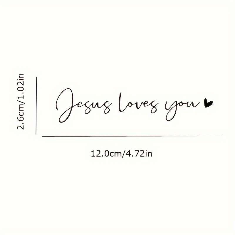 1pc Black Jesus Christian Themed Stickers