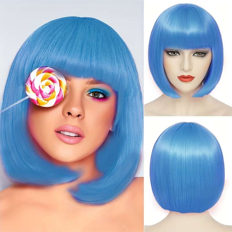 1Pc Orange 25.4cm Fashion Design Wig