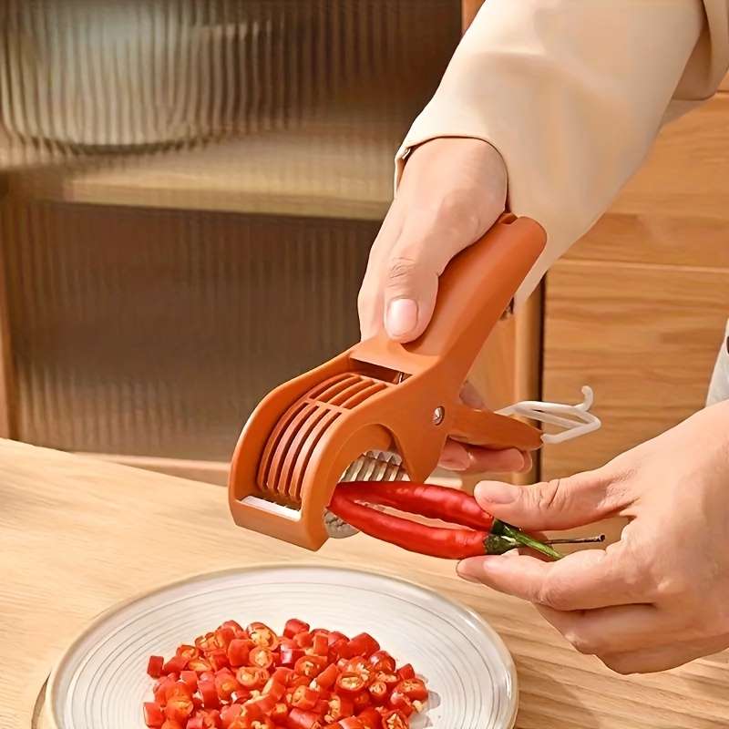 1pc Manual Handheld Vegetable Slicer with Stainless Steel Blades Multifunctional Fruit Vegg