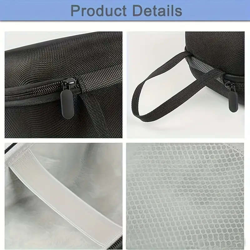 1pc Durable Portable Blood Pressure Monitor Handbag with Strap Household Protection Hard Case Storag