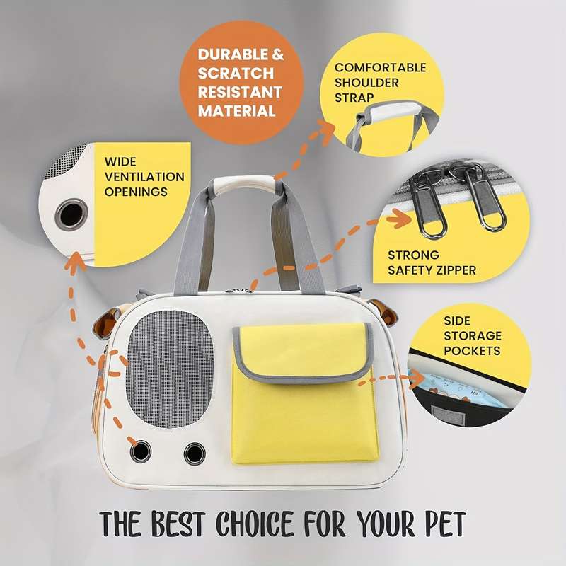 1pc Yellow Pet Bag