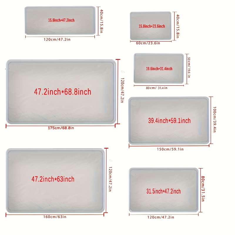 1Pc 19.6x31.4inch 50x80cm Floor Mat
