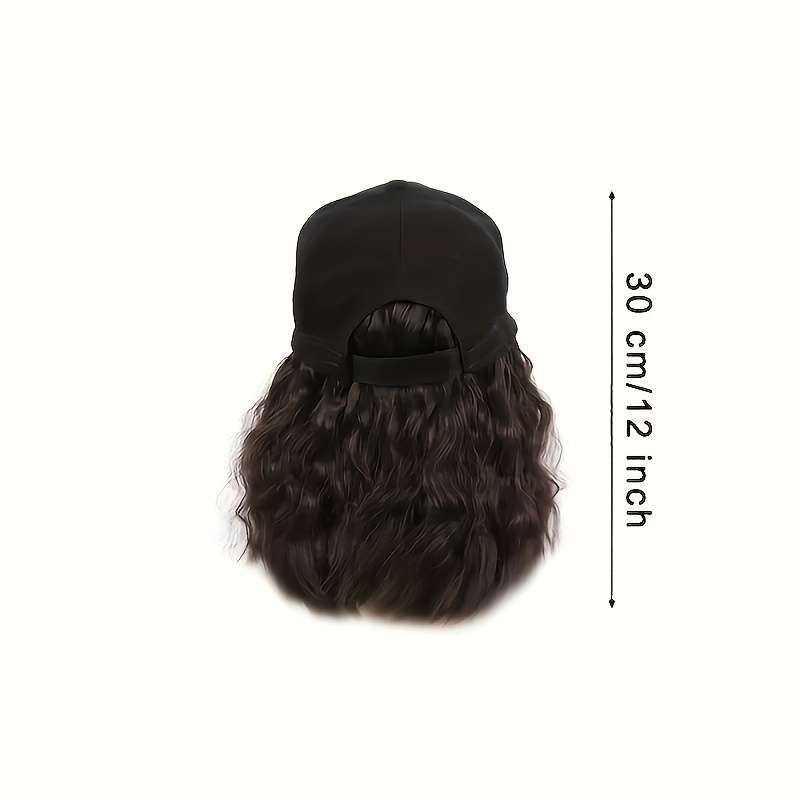 1Pc Black 30.48cm Fashion Design Wig