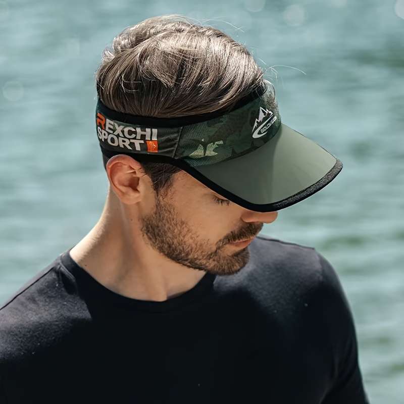 1pc Men'S Sun Hats with a Cool Elastic Design Featuring a Mesh Baseball Cap Style Ideal for Tenni