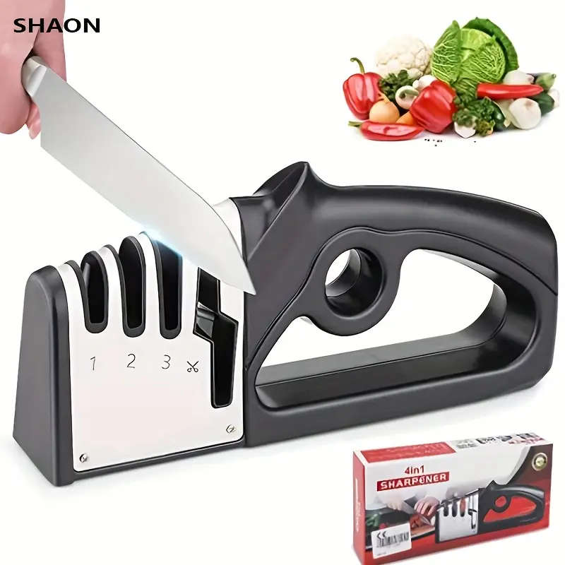 4 In 1 Manual Knife Sharpener