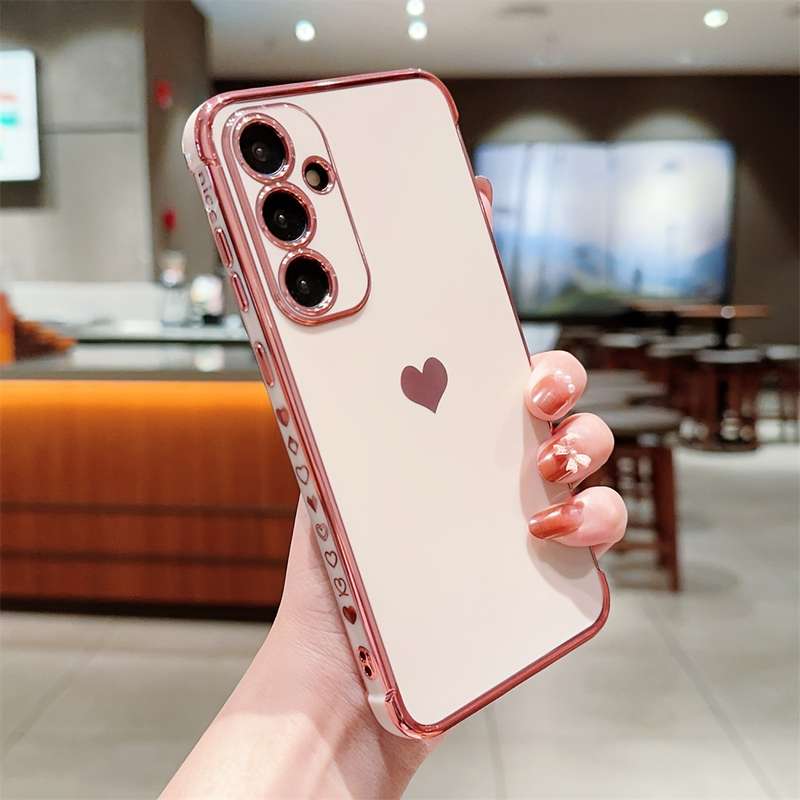 1Ps Pink Red For Samsung Galaxy A55 5G Phone Cases