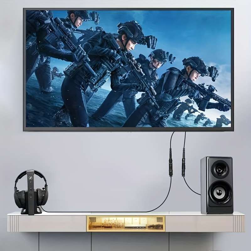 High-Quality SPDIF Toslink Fiber Optic Cable Male to Female Digital Audio Connection for TVs