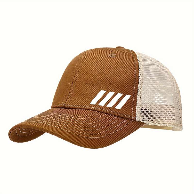 1pc Breathable Mesh Baseball Cap Adjustable Lightweight Sun Hat for Outdoor Sports Hiking for